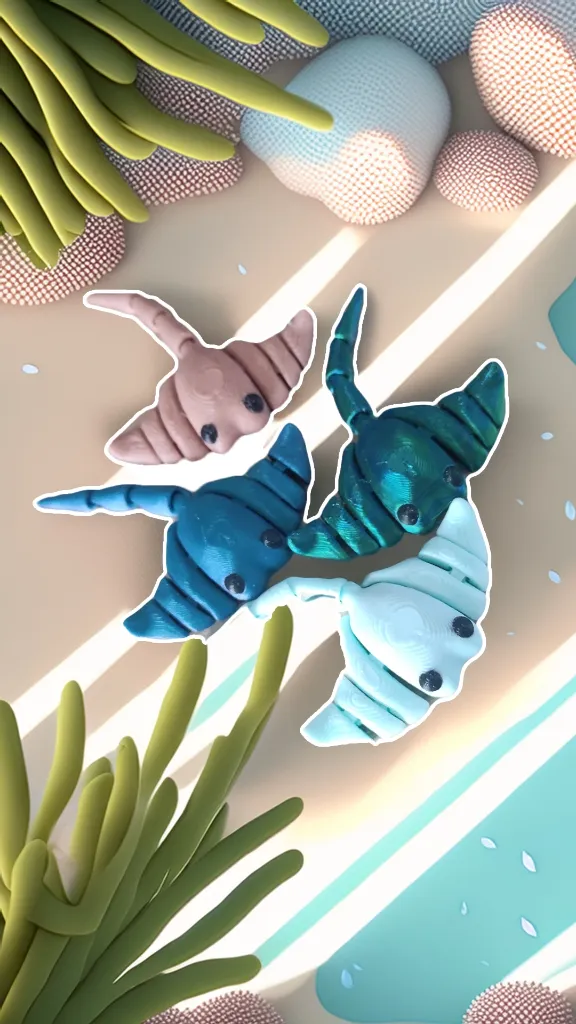 [MINI-MALS_RAIE_BLEU-NEPTUNE] Raie (Bleu Neptune)