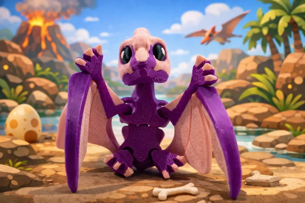 [MINI-MALS_PTERODACTYL_VIOLET] Pterodactyl (Violet)